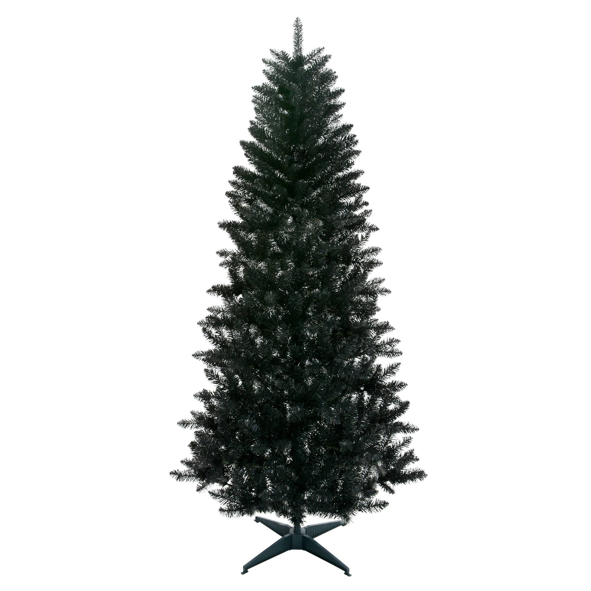 7ft. Unlit Black Carson Pine Artificial Christmas Tree